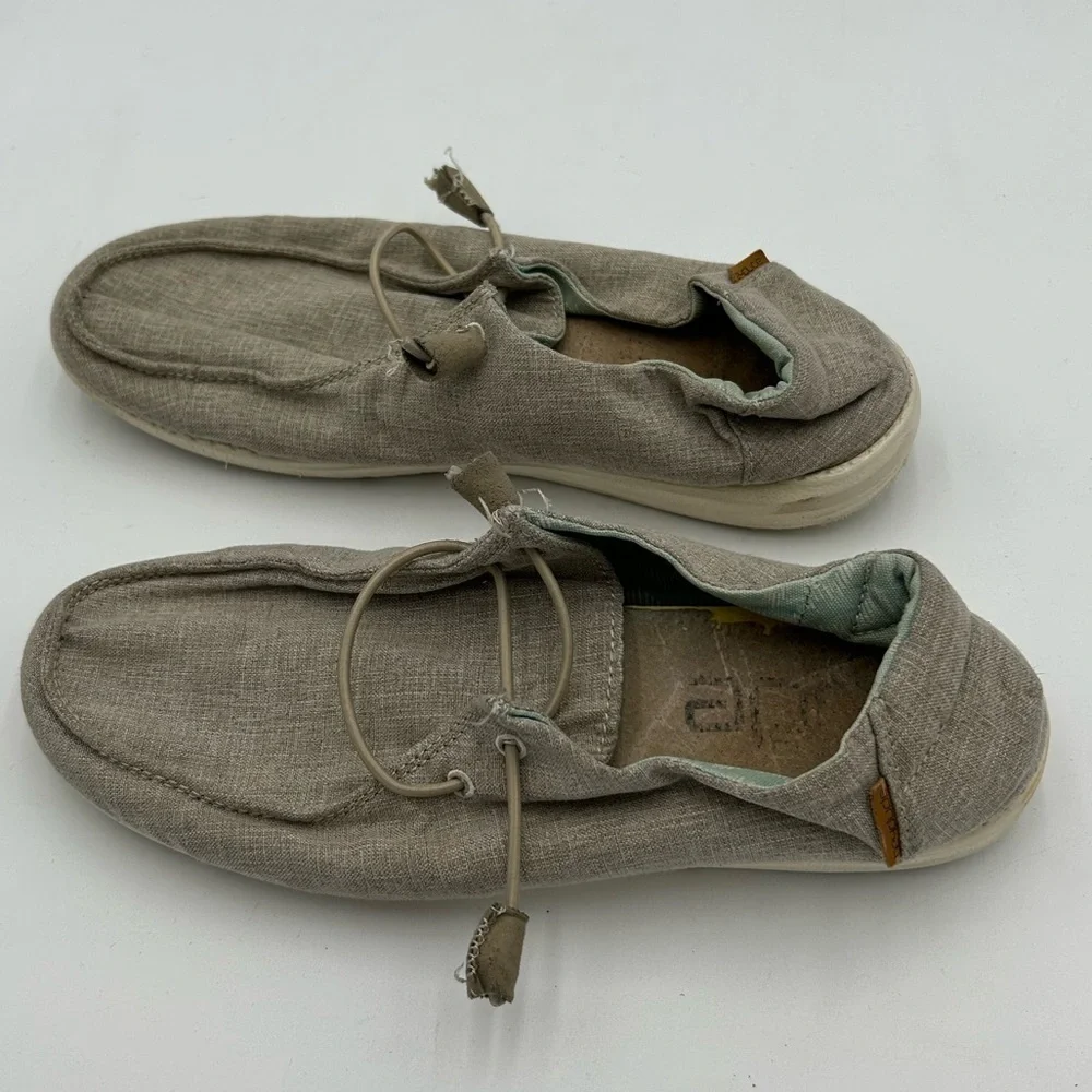 Hey Dude Wendy Canvas Shoes Chambray Beige
